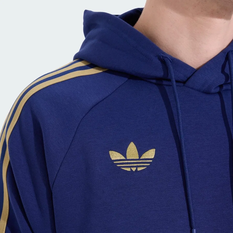 Мужской спортивный свитшот с капюшоном Fenerbahçe Originals adidas, Темно-синий — фото 4
