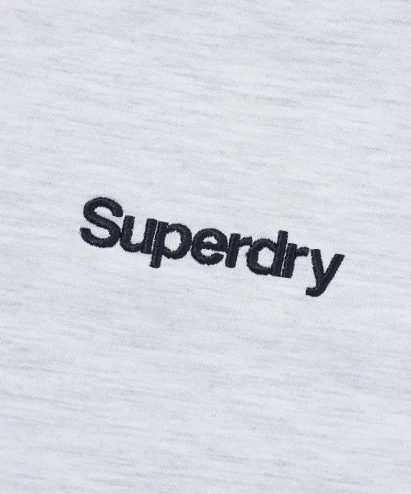 Футболка с воротником-гольф, Superdry, Light Melange Grey — фото 4
