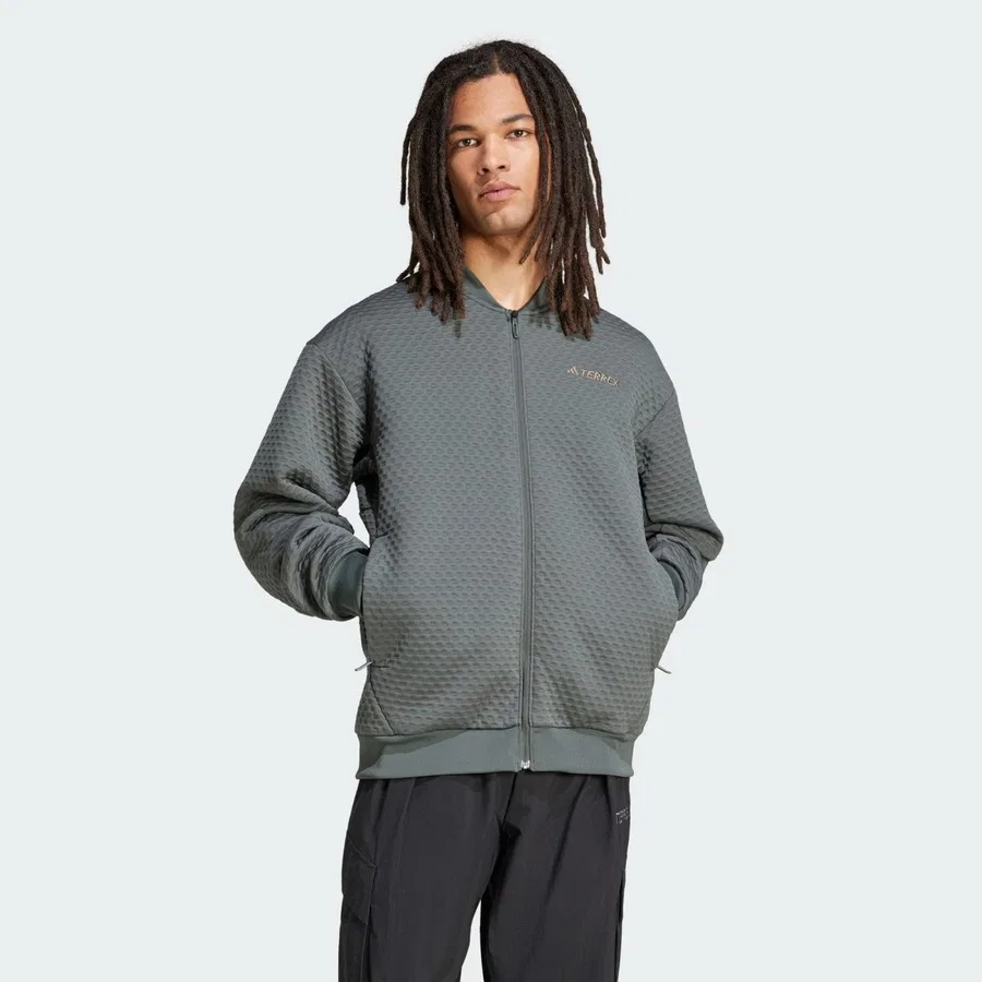 Свитшот-куртка Terrex Xploric Sweater Jacket, adidas, Черный