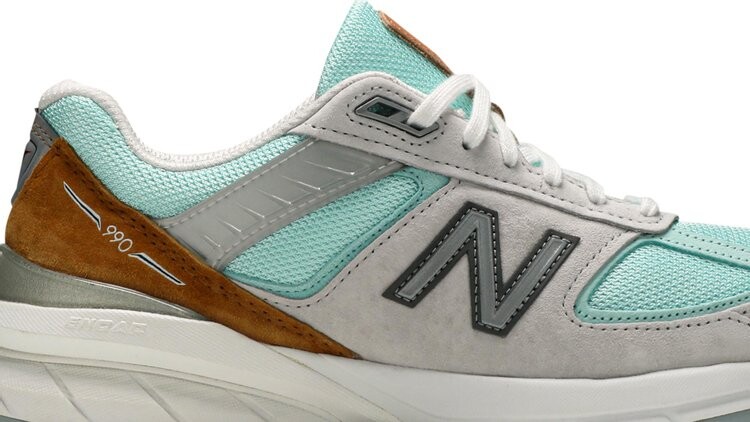 Кроссовки New Balance 990v5 Made in USA 'Kawhi', бирюзовый — фото 3