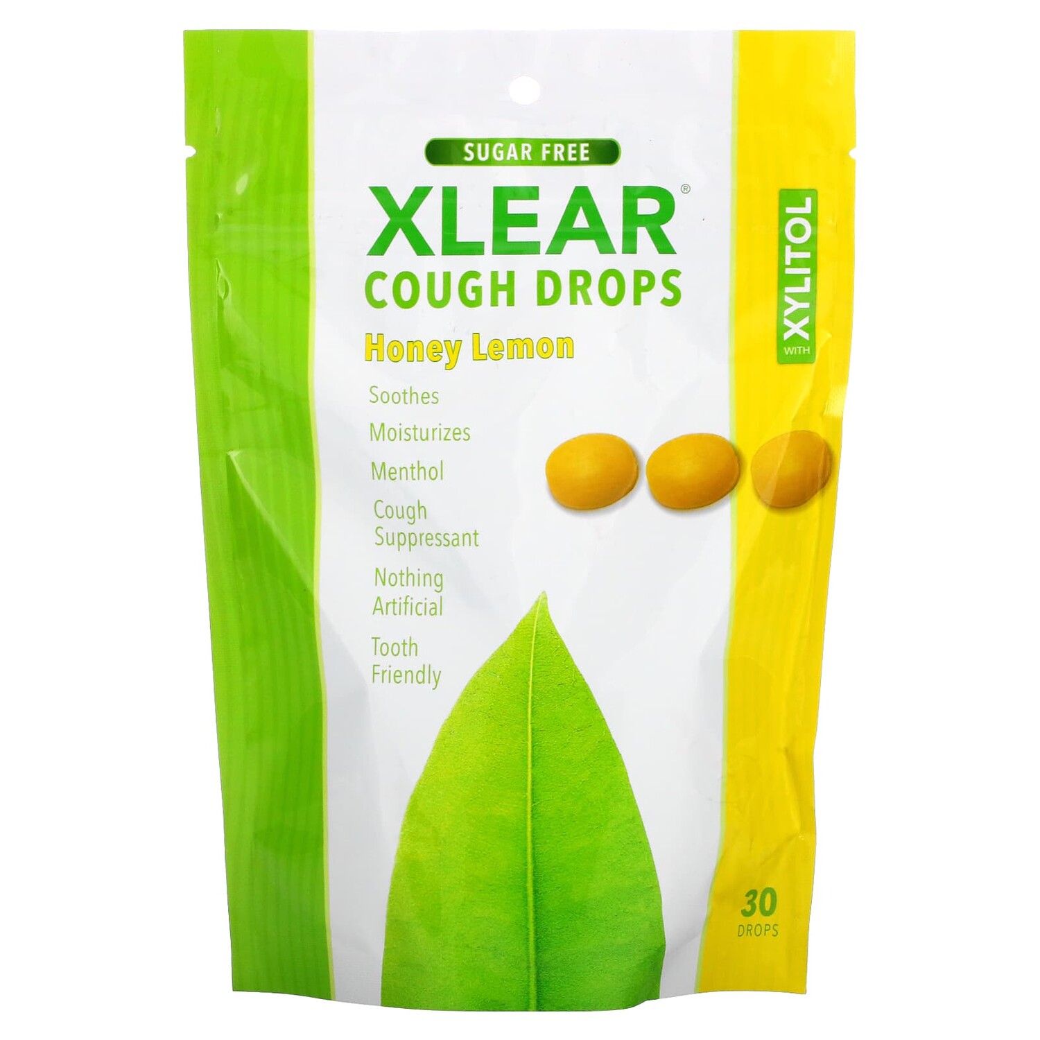 

Леденцы Xlear от кашля с ксилитолом, мед и лимон, 30 капель