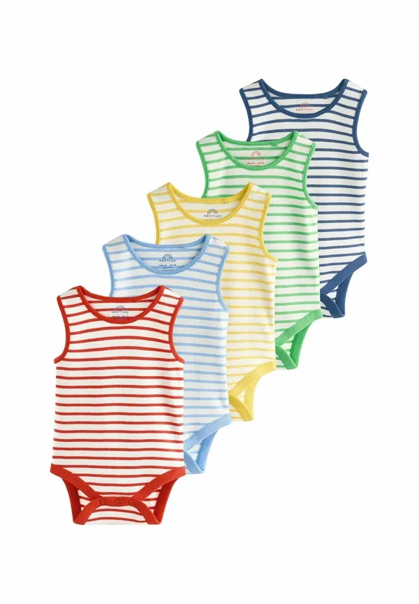 Боди с длинным рукавом Regular fit - vest 5 pack - body Next, Bright Stripe
