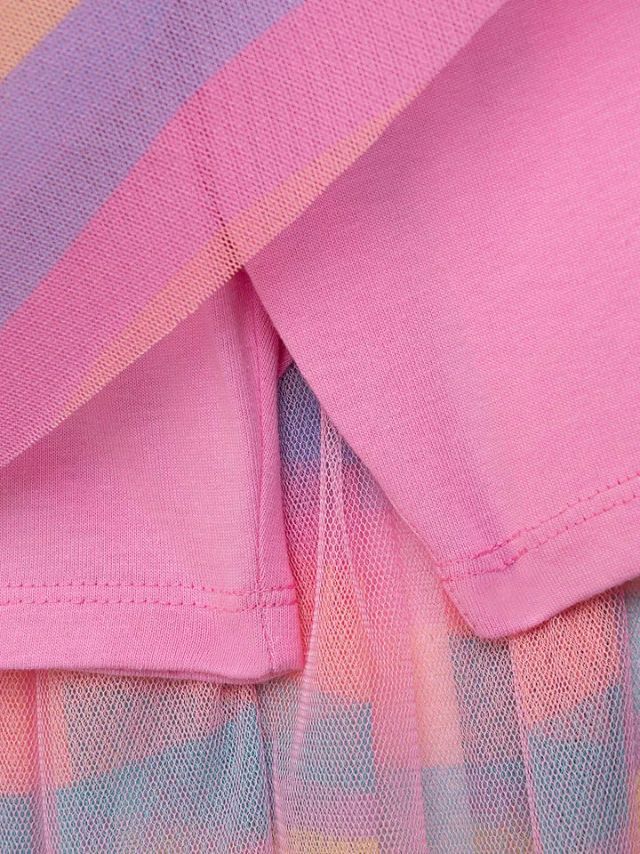 Юбка с принтом Rock in Pink Danamade, розовый — фото 3