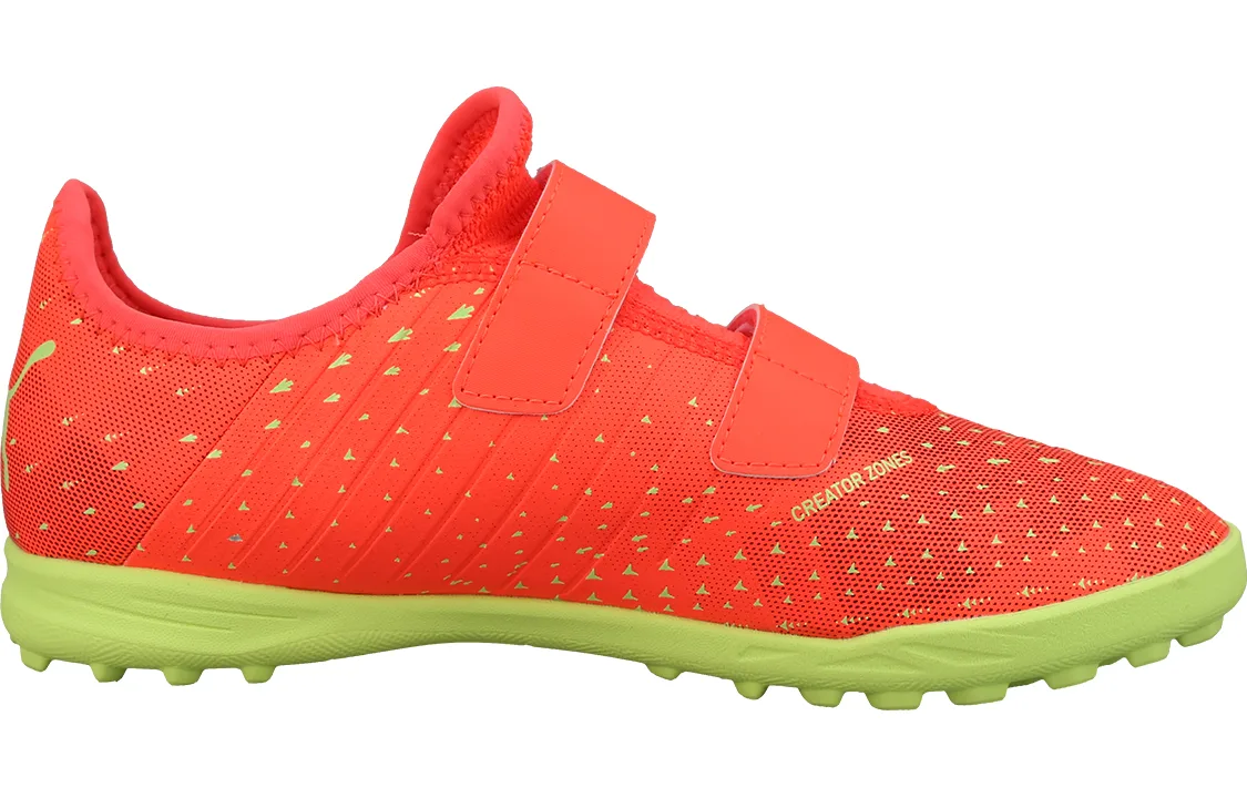 PUMA Детские футбольные бутсы low top красные желтые — фото 3