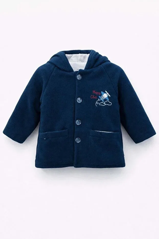 Детское пальто для мальчиков с принтом Babydola, Navy Blue