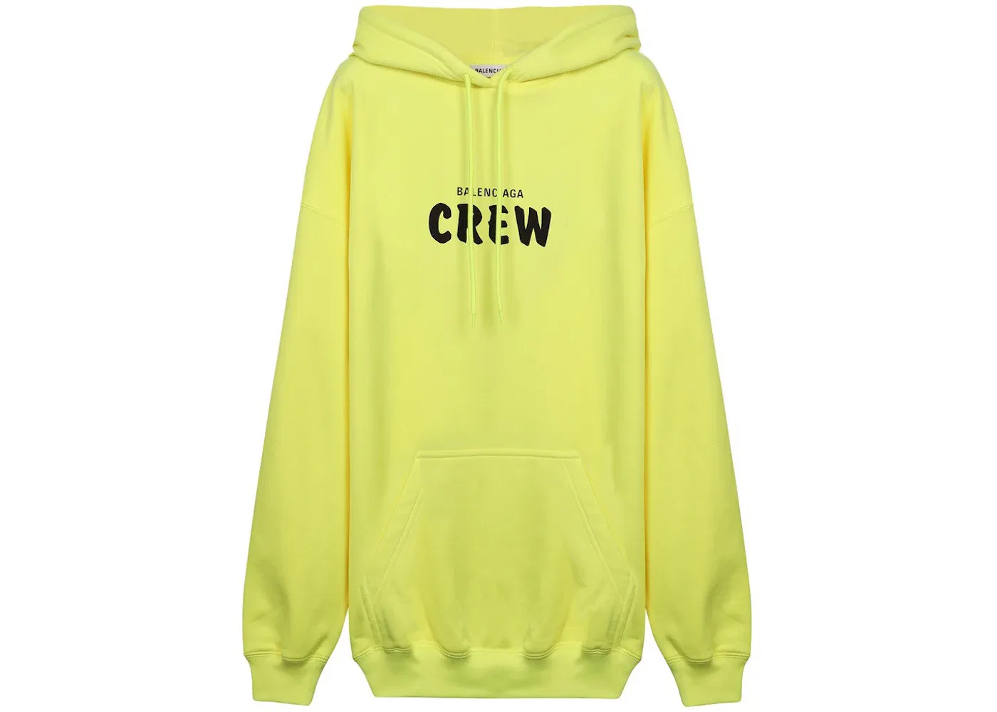 Мужской оверсайз худи с принтом Balenciaga, Yellow