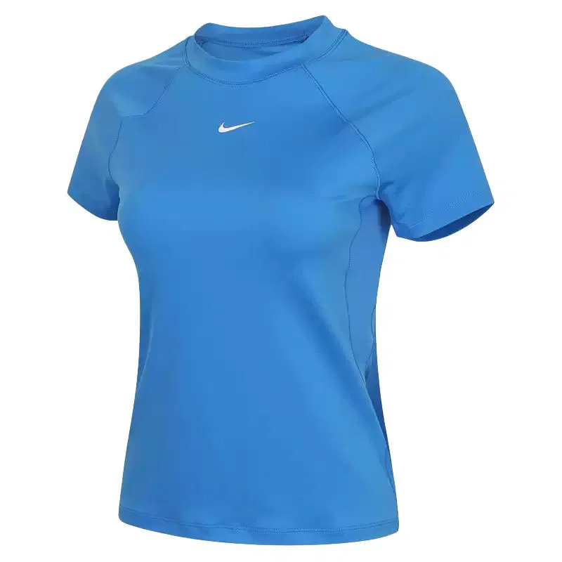 Футболка женская Blue с круглым вырезом, средней посадки Nike