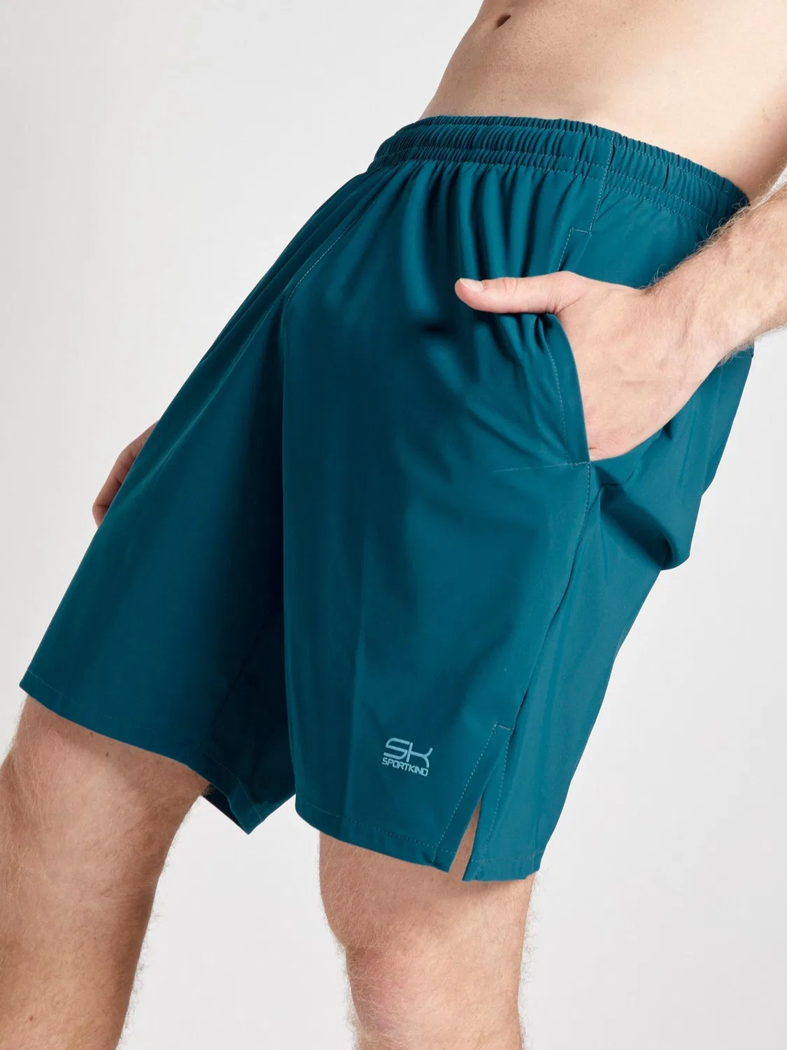 Спортивные шорты Sportkind Regular Workout Pants Performance Shorts в цвете Бетон — фото 4