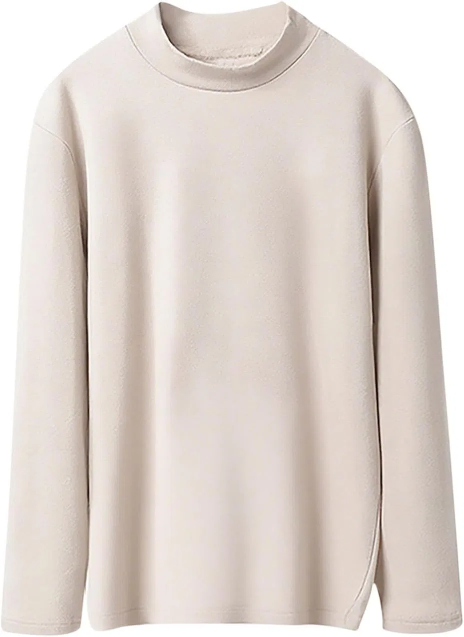 Женская флисовая термофутболка с длинным рукавом, Beige