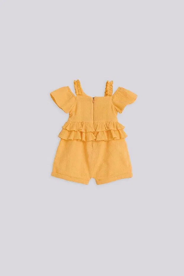 Детский комбинезон для девочек хлопковый Gb Baby, Oranj — фото 2
