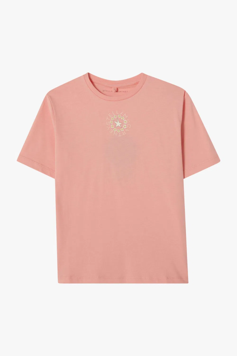 Футболка хлопковая с логотипом Stella McCartney, розовый