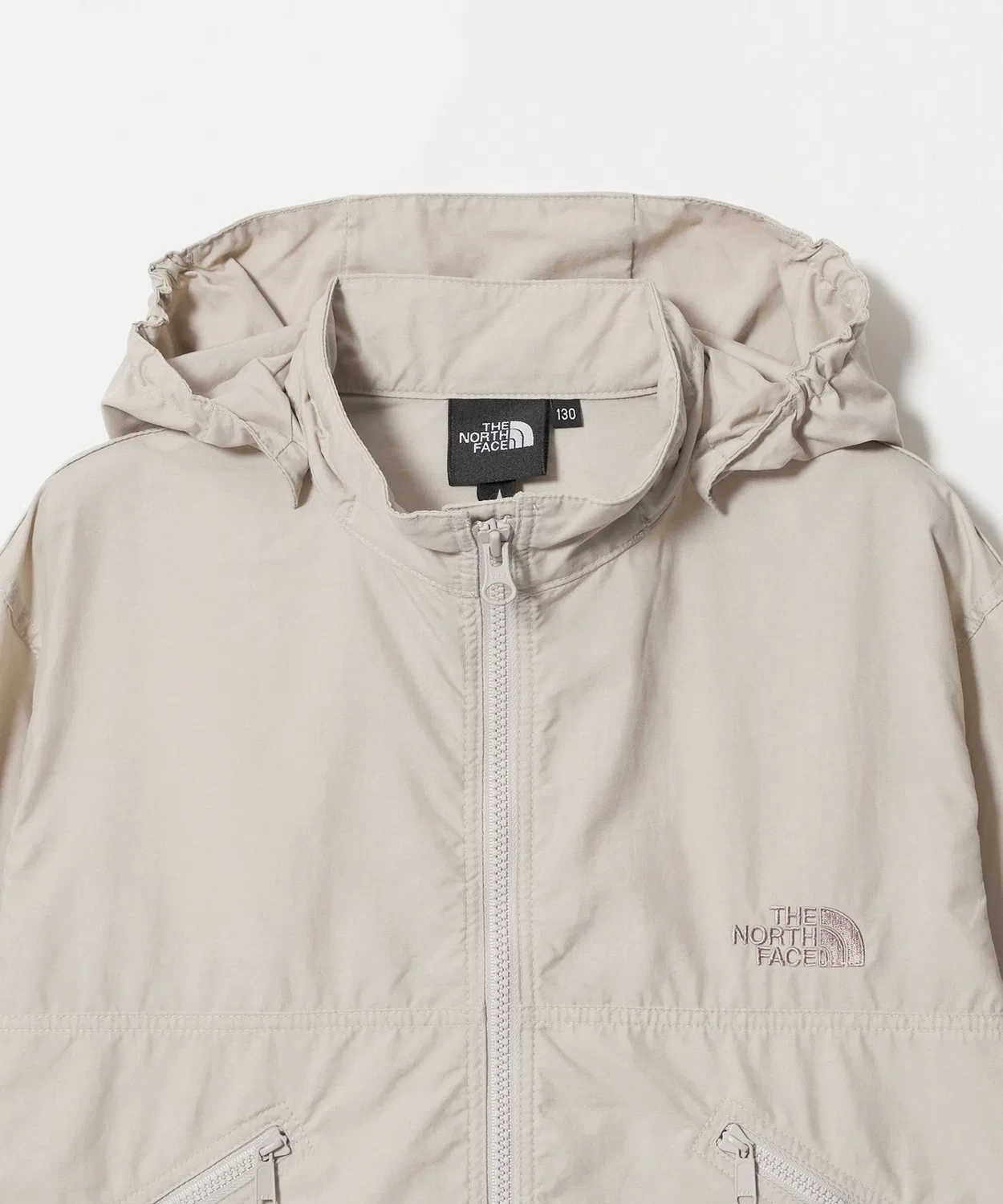 Детская куртка-ветровка с капюшоном, модель Short Compact Jacket THE NORTH FACE, Black — фото 3