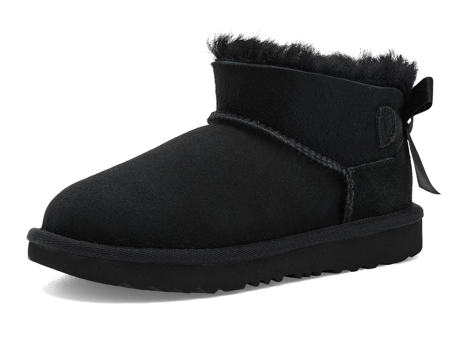 Ботинки Ultra Mini Bailey Bow (для маленьких и больших детей) Ugg Kids, Black