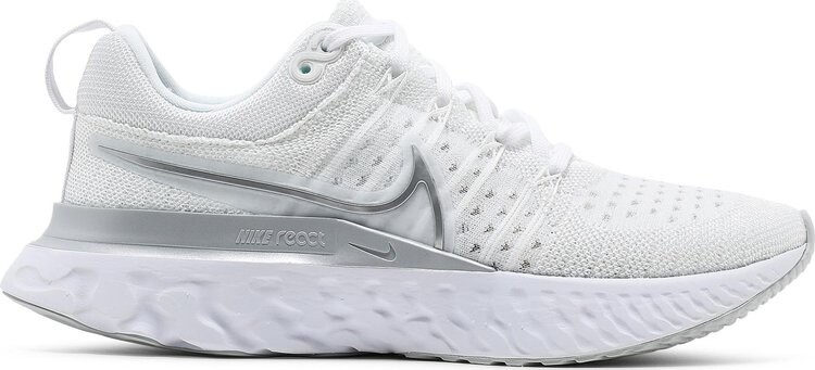 

Кроссовки Nike Wmns React Infinity Run Flyknit 2 'White Metallic Silver', белый