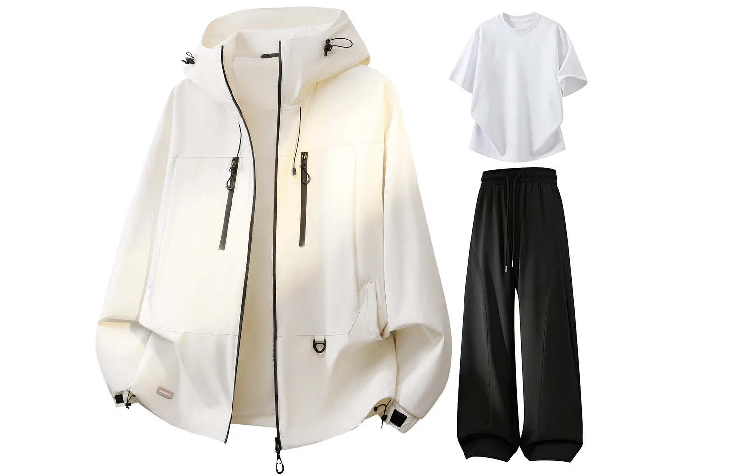 Детский комплект куртки и брюк с капюшоном, ветрозащитный, Windbreaker Jacket & Pants Sets, WARRIOR
