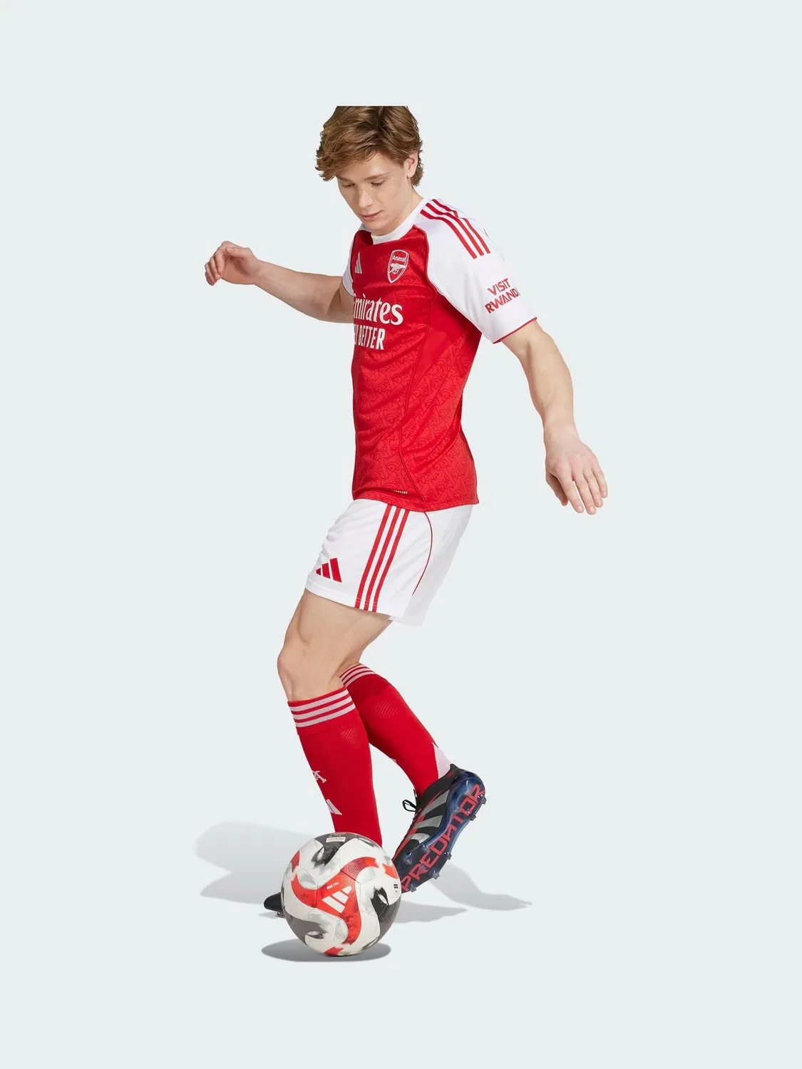 Шорты футбольные Arsenal Home adidas, белые — фото 3