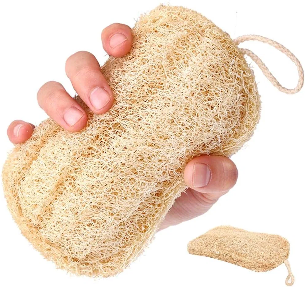 Мочалка для тела из натуральной люфы HUFFA, 1 шт, 1pcs