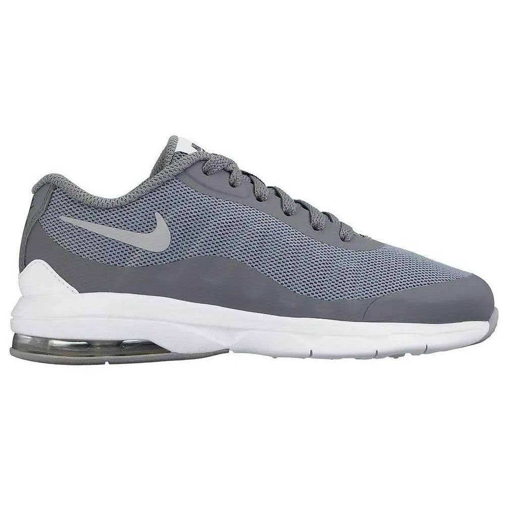 Детские кроссовки для девочек с шнуровкой NIKE Air Max Invigor NIKE, Grey Cool Grey Wolf Grey Anthracite White — фото 2