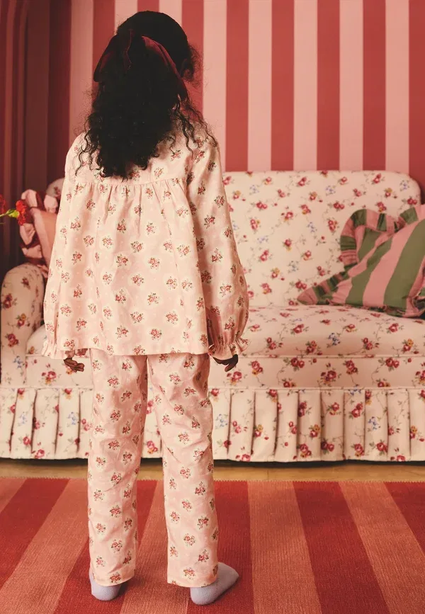 Пижама флоральный, Regular fit - cath kidston button through floral set, Next, pink, розовый — фото 3