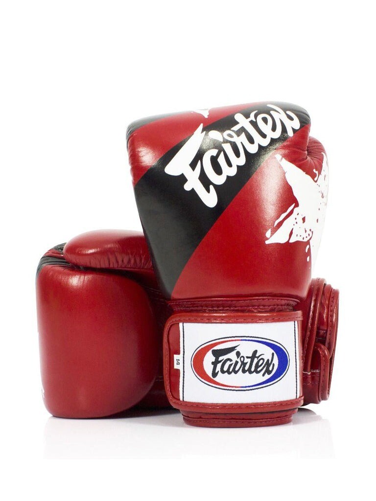 

Боксерские перчатки Fairtex Design-Nation Prints Collection Universal "Tight-Fit", 14 oz., красный