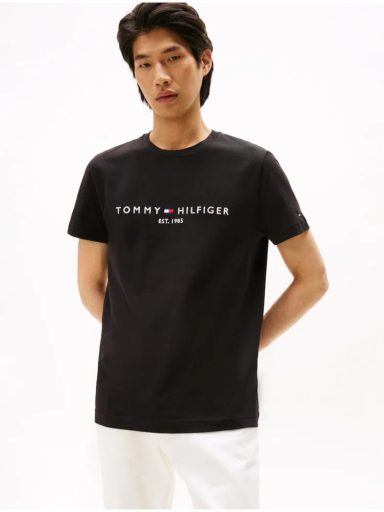Футболка с логотипом Core Logo TOMMY HILFIGER, Black