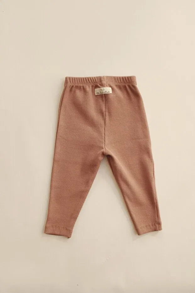 Детские леггинсы для девочек хлопковые Oh La La Koala For Little Ones, Tan Color — фото 3