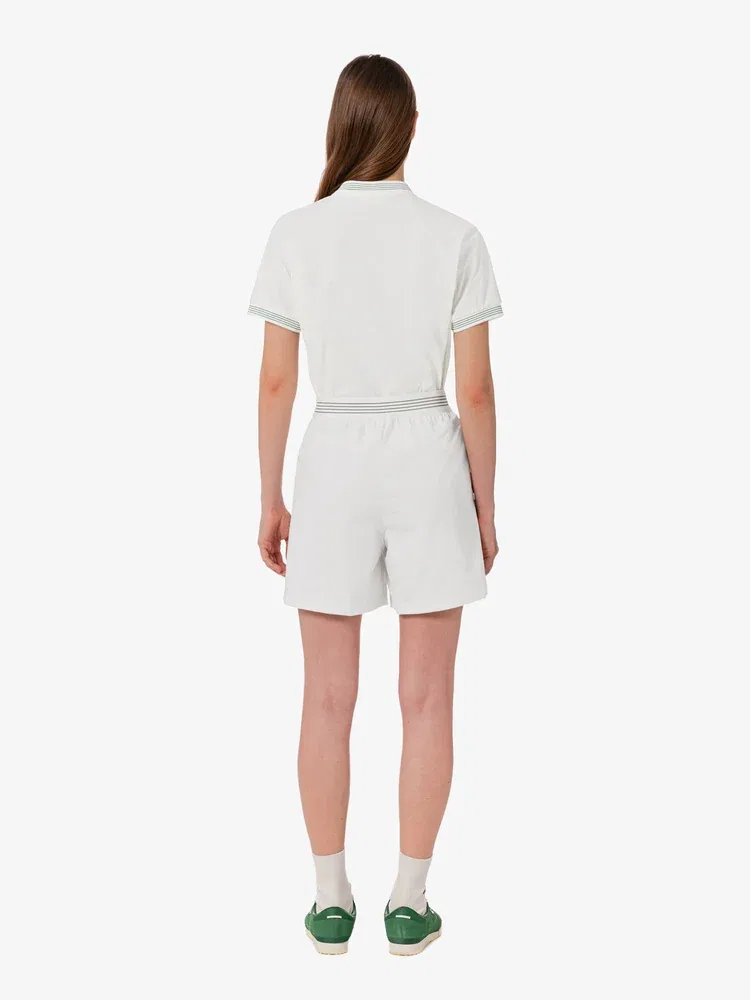 Шорты LACOSTE White из полиэстера, свободный крой — фото 3