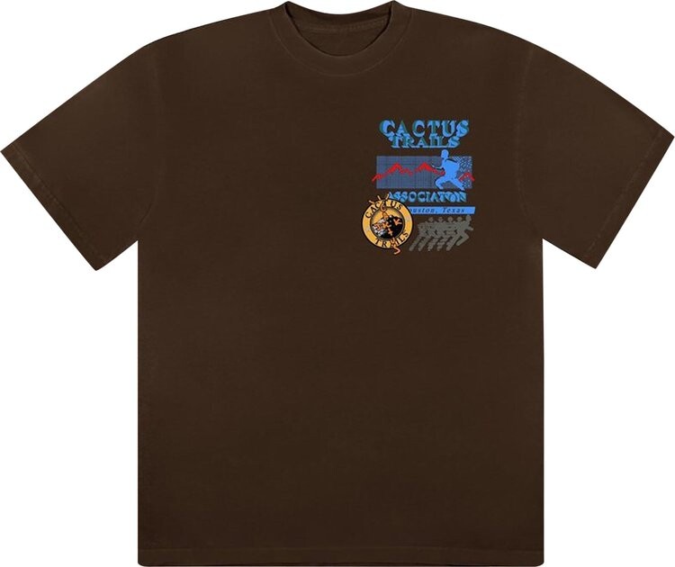 

Футболка Cactus Jack by Travis Scott Cactus Trails Assn T-Shirt 'Brown', коричневый