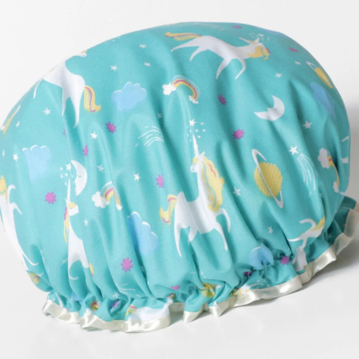Шапочка для душа mit Einhorn Design, LALADEFIEE, 27x15cm, Blau — фото 2