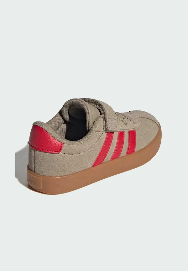 Детские кроссовки vl court 3.0 Adidas Sportswear, Blanch Cargo Pure Ruby Gold Metallic — фото 4