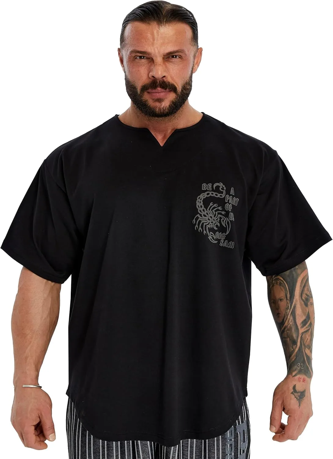 

Мужская оверсайз футболка Big Sam Sportswear Company из 95% органического хлопка