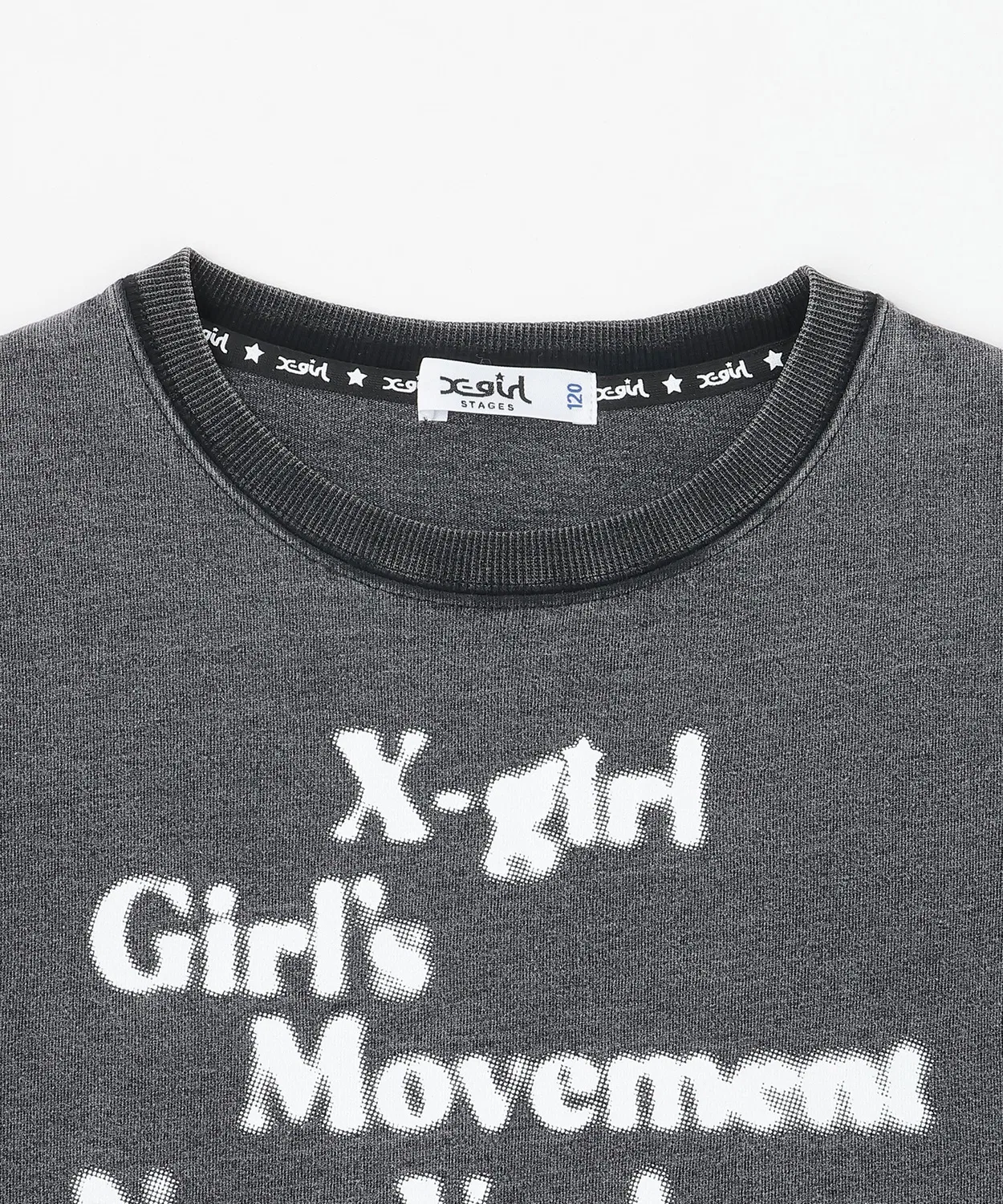 Детская футболка с логотипом X-girl Stages белая — фото 3