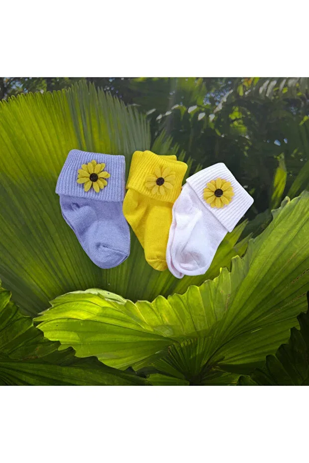 Детские носки с цветочным принтом Özkardeşler Baby, Metallic