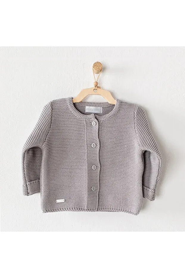 Детский кардиган для мальчиков хлопковый Andywawa, Grey Melange