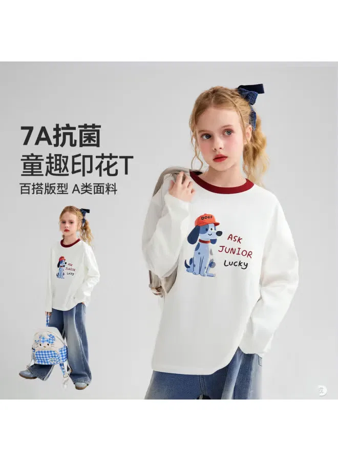 Лонгслив с принтом для детей Ask Junior, хлопковый — фото 2