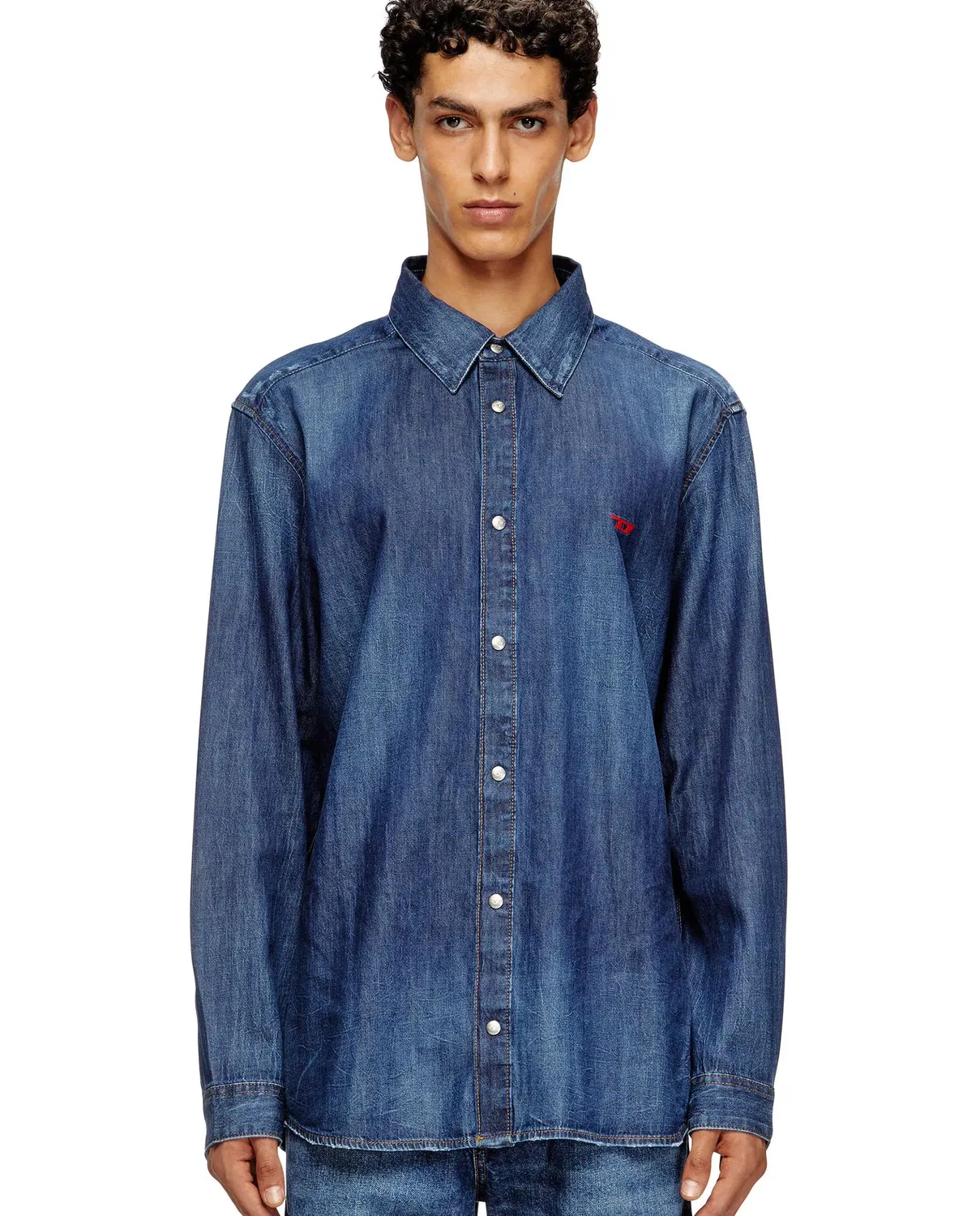 Мужская джинсовая рубашка с длинным рукавом Diesel, Denim