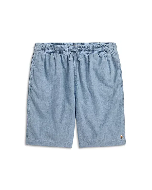 Детские шорты для мальчиков из шамбре Ralph Lauren, Chambray Blue