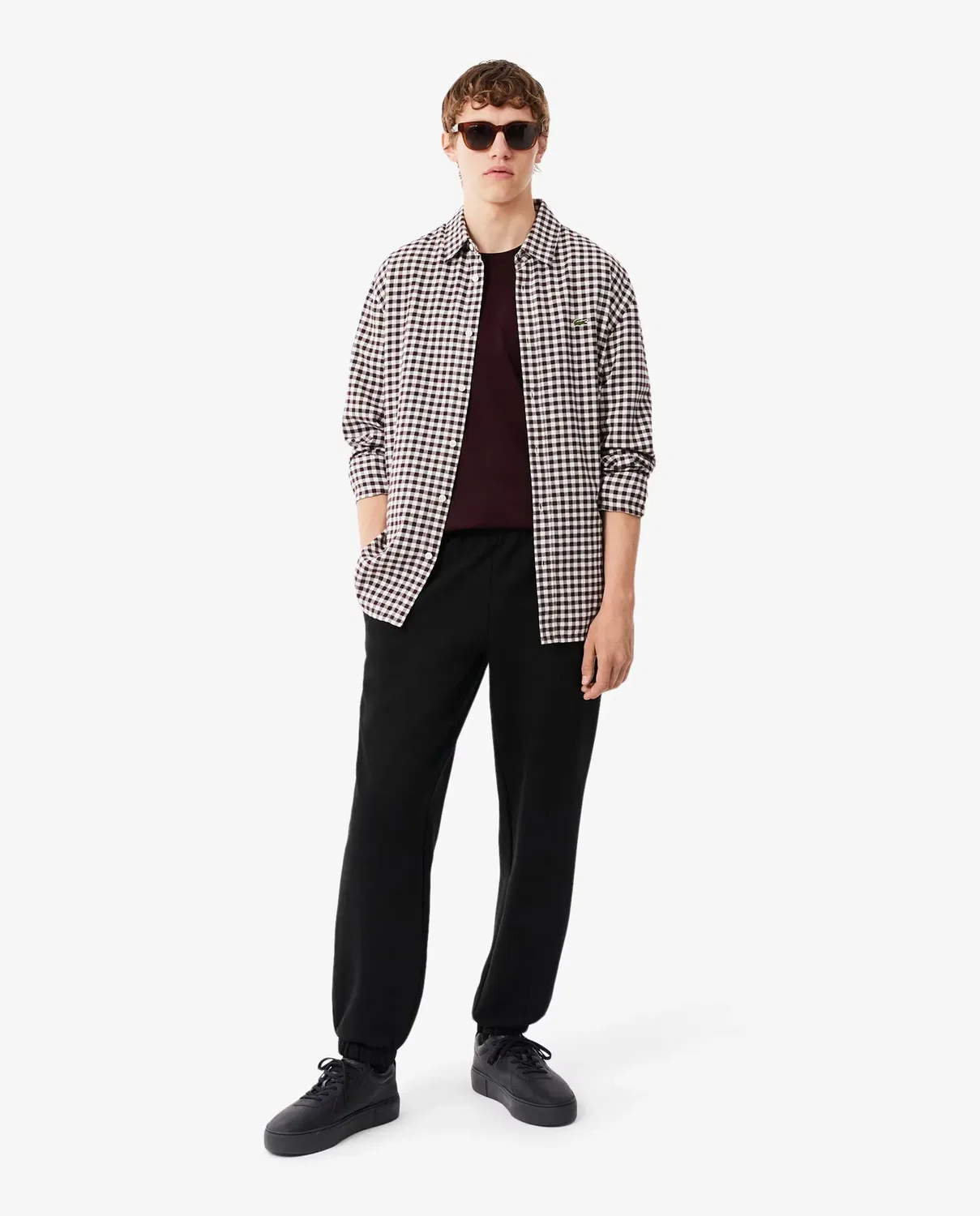 Спортивные штаны Lacoste с принтом, Negro