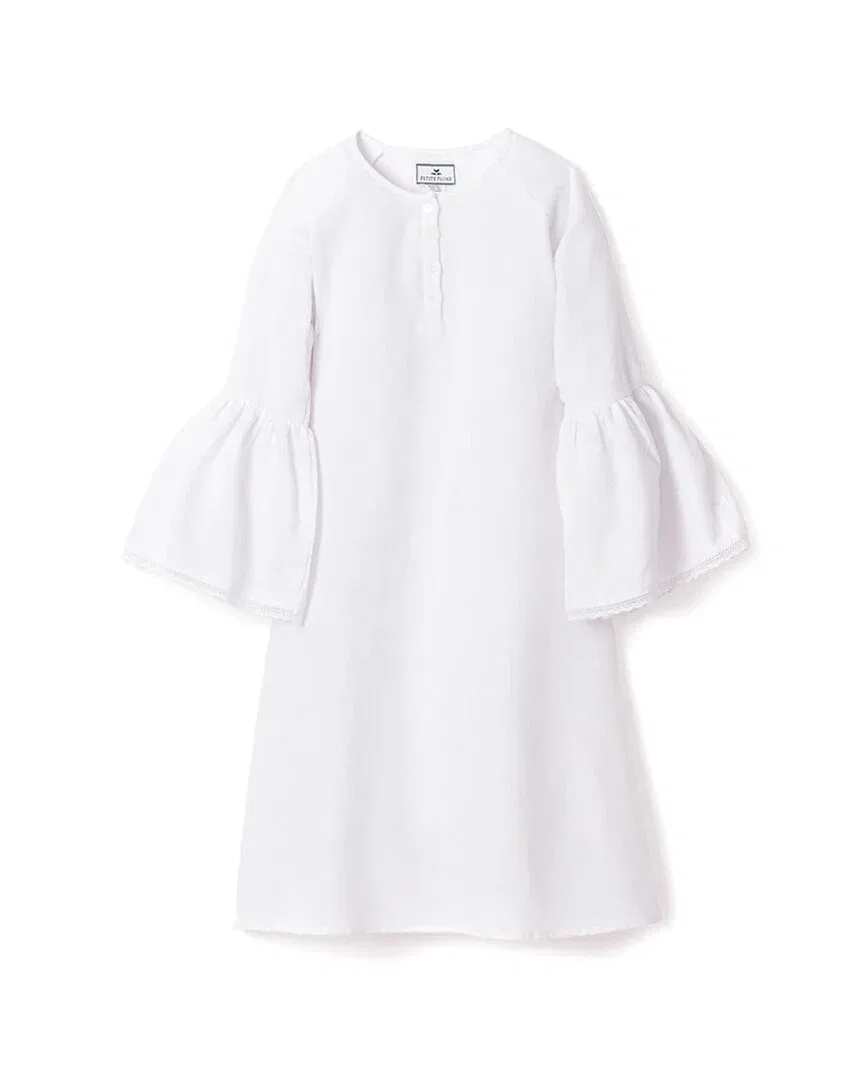 Детская ночная сорочка для девочек с кружевной отделкой Seraphine Petite Plume, White