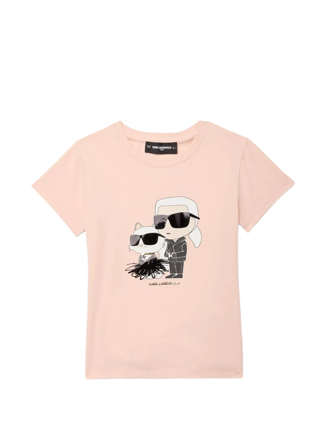 Футболка Ikonik Karl Choupette Karl Lagerfeld Kids, розовый