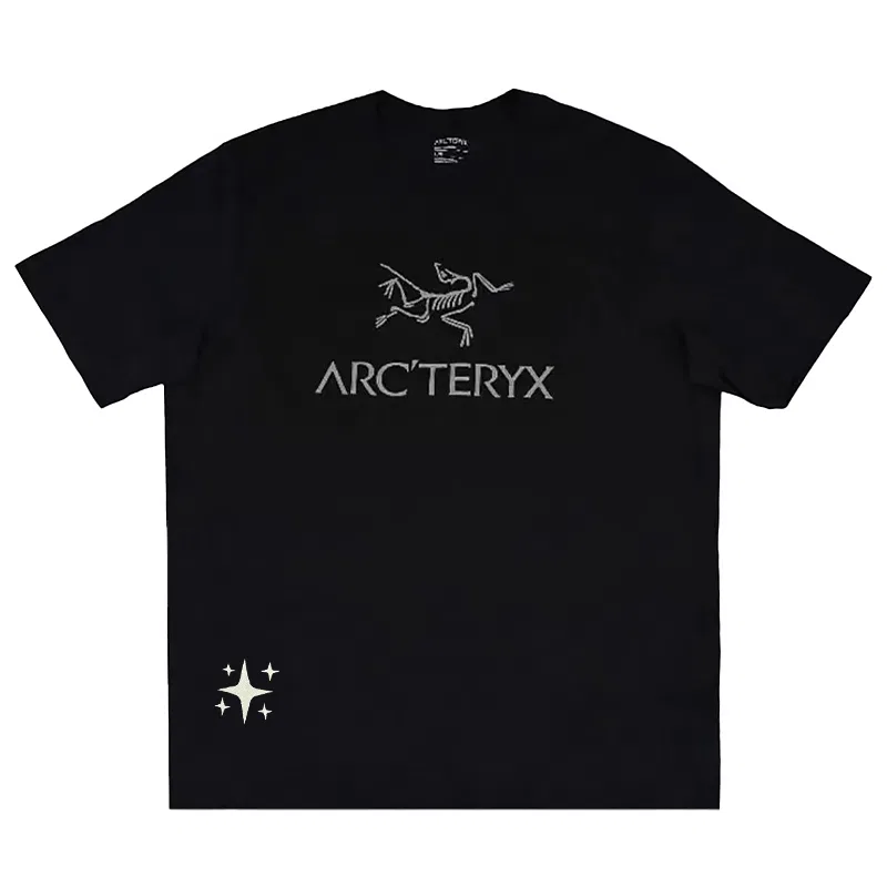 Футболка с принтом, Crew Neck, KRAGG, Arcteryx, Black