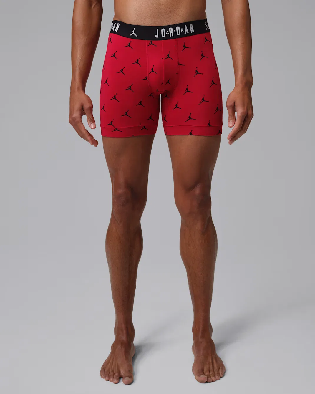 Мужские хлопковые боксеры Flight Cotton Essentials (комплект из 3 штук) Jordan, Gym Red