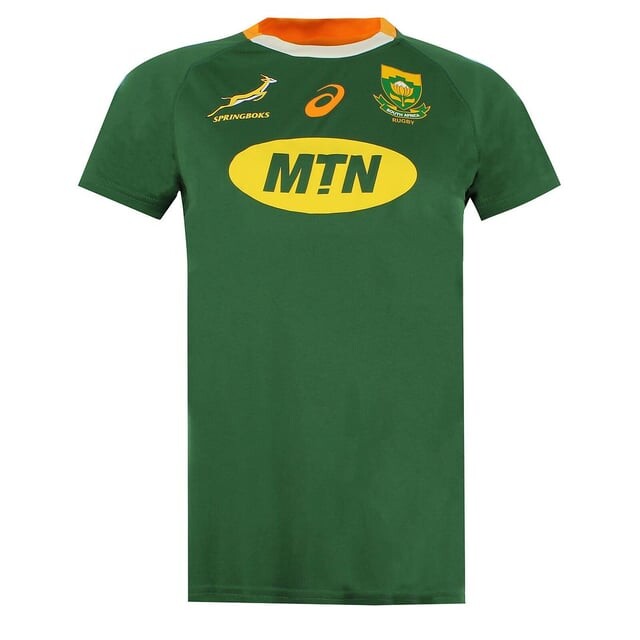 

Женская футболка Springboks по регби Южной Африки Asics, зеленый