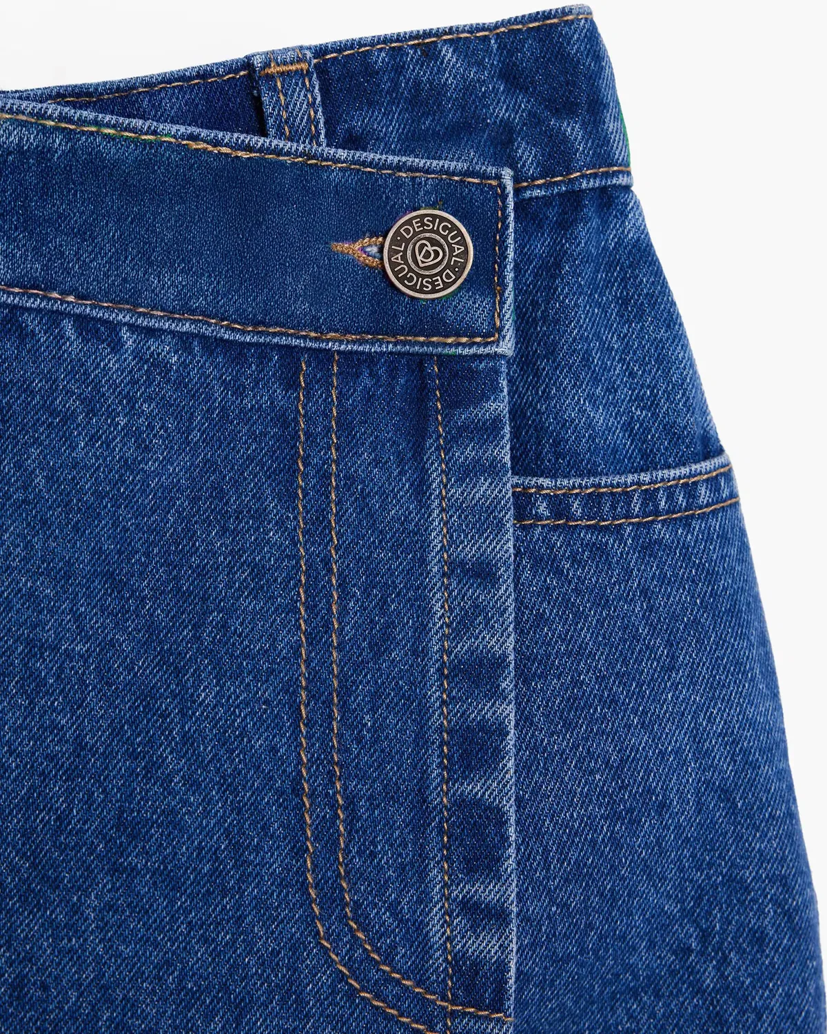Детские шорты для девочек джинсовые Desigual, Azul — фото 3
