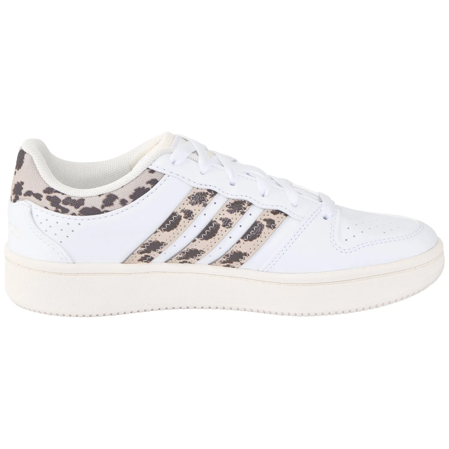 Детские кроссовки классические Hoops Classic J Adidas Sportswear, Cloud White/Supplier Colour/Cream White — фото 3
