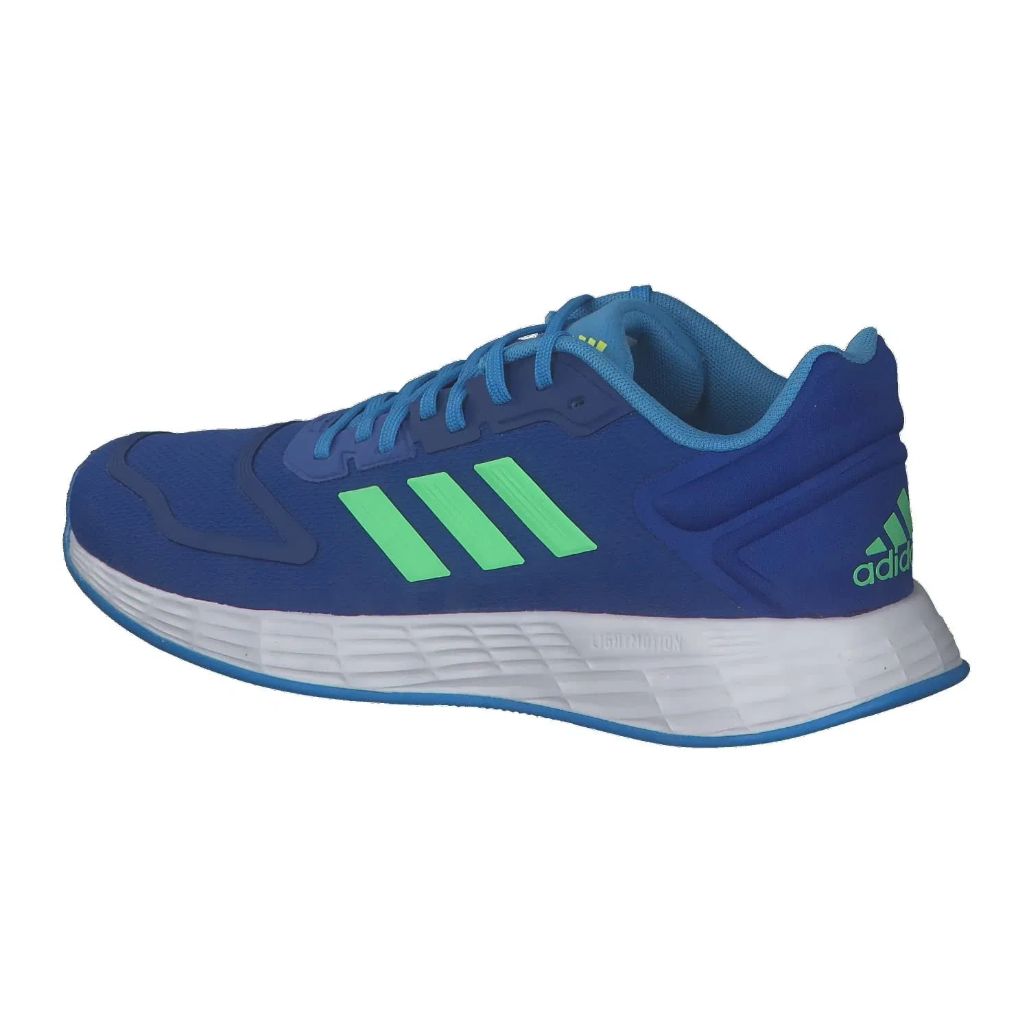 Детские кроссовки для мальчиков с принтом Duramo 10k Adidas, Royal Blue Beam Green Pulse Blue — фото 3