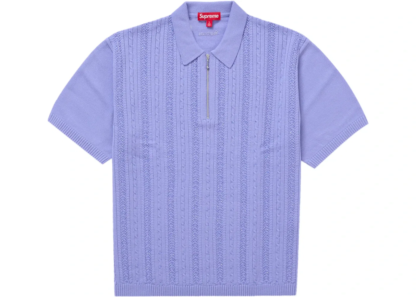 Мужское поло с бисером Supreme, Purple