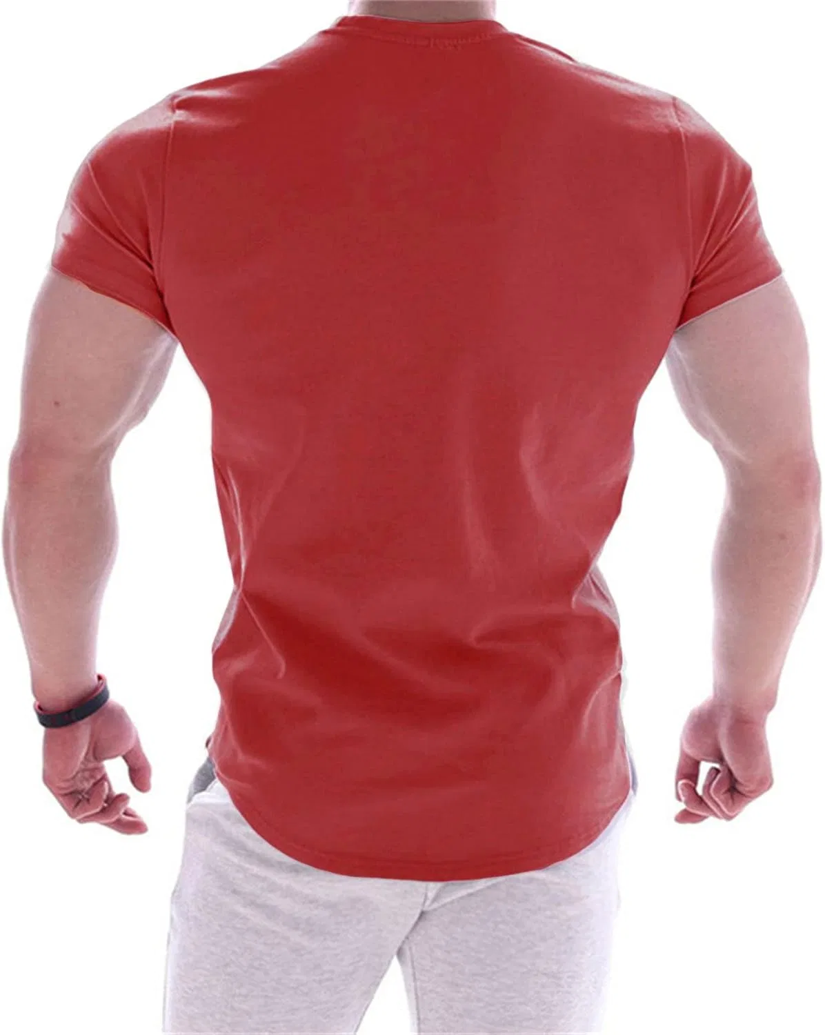 Мужская компрессионная футболка тактическая Military Stretch Cotton, Red — фото 3