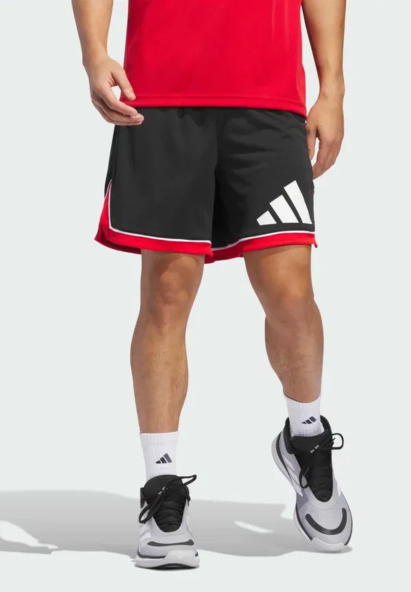 Спортивные шорты Badge of Sport 9 дюймов - спортивные шорты Adidas Performance, черный/красный