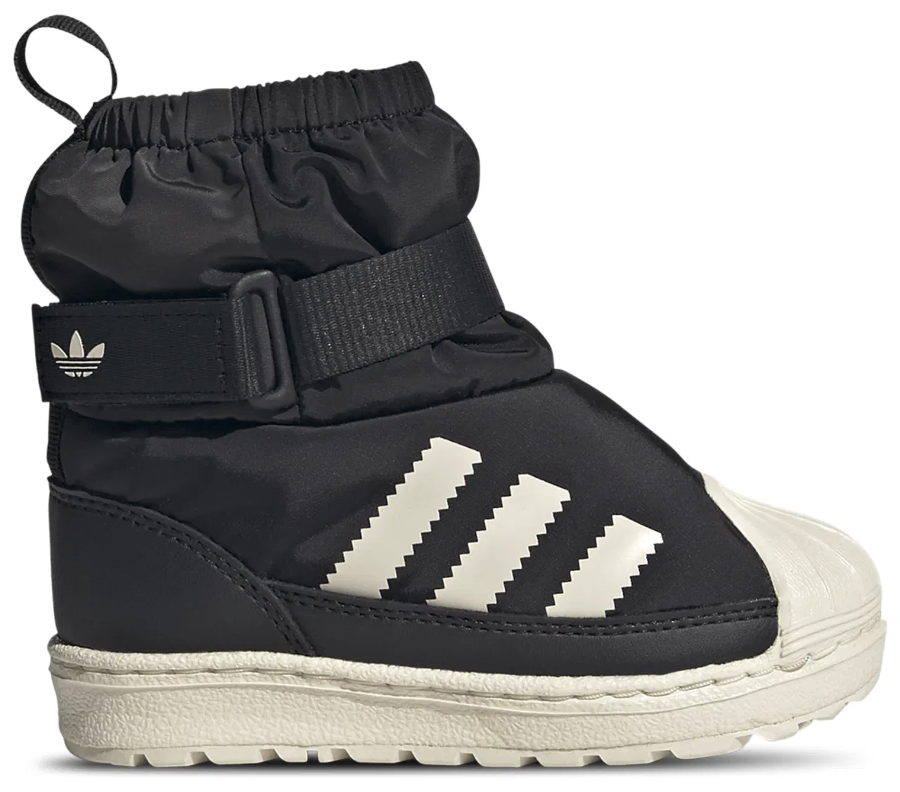 Детские ботинки для мальчиков с утеплителем Superstar 360 adidas, Wonder White Black